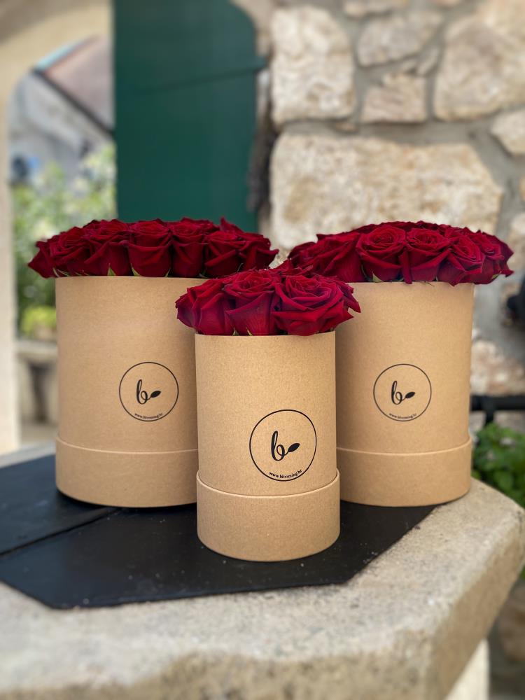 FlowerBox sa ružama- smeđi6