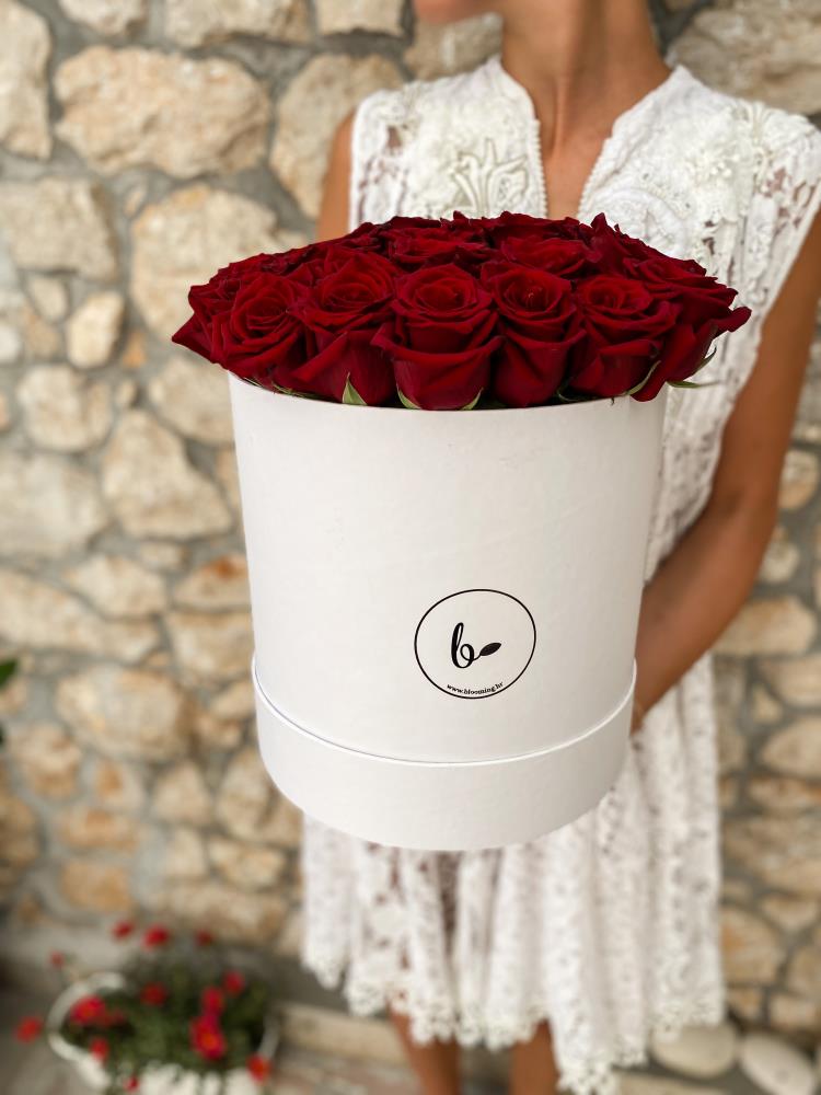 FlowerBox sa ružama- bijeli 6