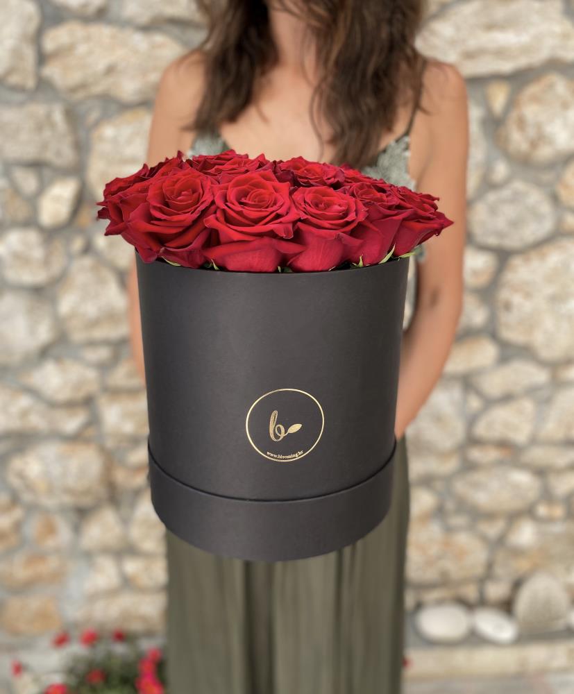 FlowerBox sa ružama- crni5s