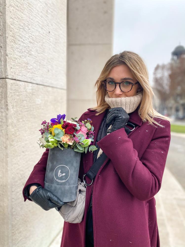 FlowerBox Miks- sivi baršun4